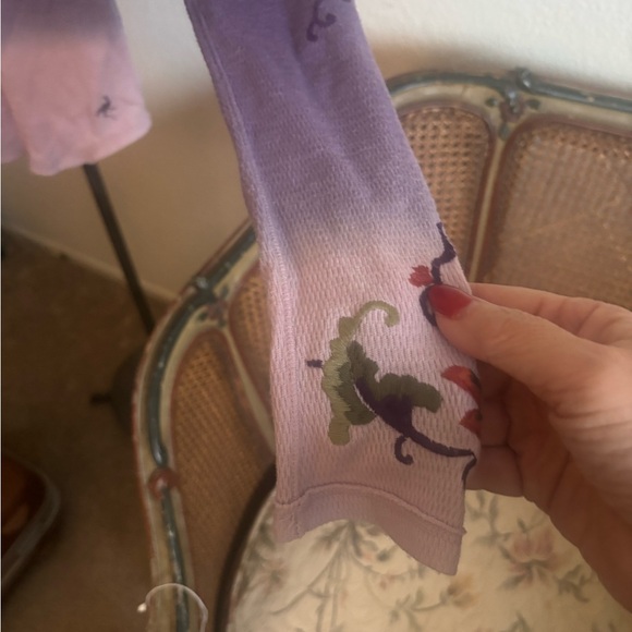 Lucky Brand Purple and Pink Ombre Long Sleeve Top - Picture 4 of 7